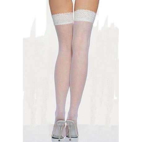 Sextoys, sexshop, loveshop, lingerie sexy : Bas & Collants : Sexy Bas Voile Blanc