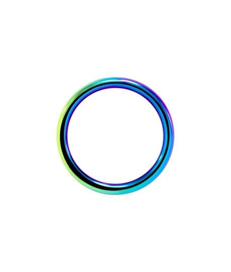 Sextoys, sexshop, loveshop, lingerie sexy : Anneaux Vibrants & Cockring : Locked- Anneau en acier Arc en ciel 44mm