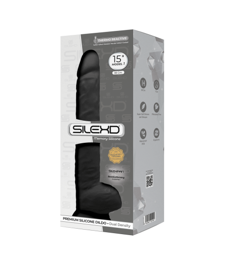 Sextoys, sexshop, loveshop, lingerie sexy : Gode Ventouse : Silexd - Gode xxl noir 38cm