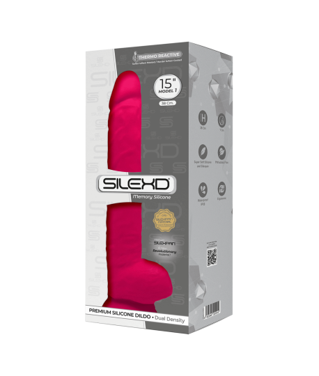 Sextoys, sexshop, loveshop, lingerie sexy : Gode Ventouse : Silexd - Gode xxl rose 38cm