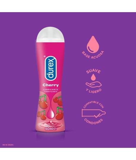 Sextoys, sexshop, loveshop, lingerie sexy : Lubrifiant à base d'eau : Durex Play Crazy Cherry
