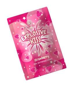 Sextoys, sexshop, loveshop, lingerie sexy : Accessoires Soirée Coquine : Secret play - Bonbons explosif fraise 9g