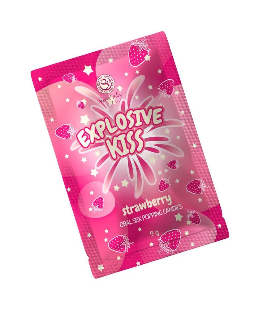 Sextoys, sexshop, loveshop, lingerie sexy : Accessoires Soirée Coquine : Secret play - Bonbons explosif fraise 9g