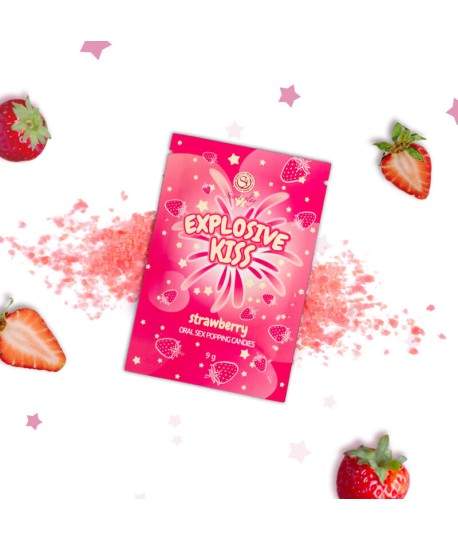 Sextoys, sexshop, loveshop, lingerie sexy : Accessoires Soirée Coquine : Secret play - Bonbons explosif fraise 9g