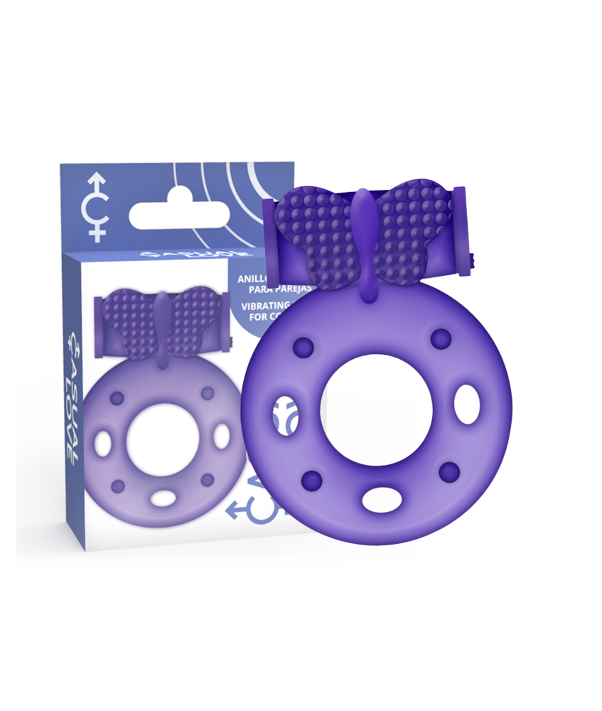 Sextoys, sexshop, loveshop, lingerie sexy : Stimulateur Clitoris : Casual Love- Anneau stimulateur Lilas