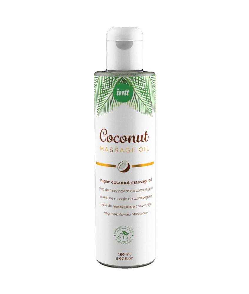 Sextoys, sexshop, loveshop, lingerie sexy : Huiles de Massage et bougies : Intt - Huile de massage vegan coco 150ml