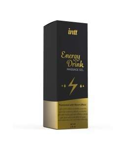 Sextoys, sexshop, loveshop, lingerie sexy : Huiles de Massage et bougies : Intt -Gel de massage Energy Drink 30ml