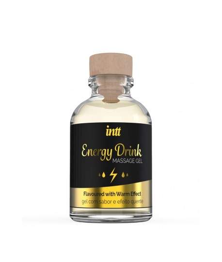 Sextoys, sexshop, loveshop, lingerie sexy : Huiles de Massage et bougies : Intt -Gel de massage Energy Drink 30ml