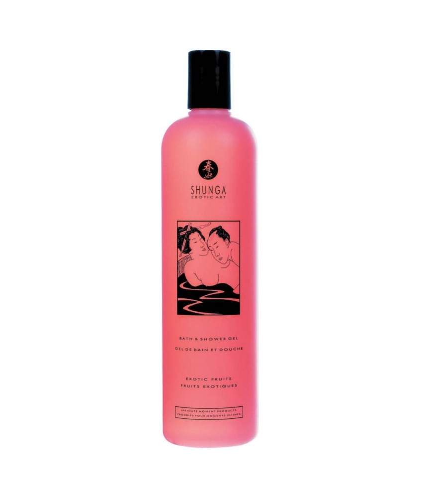 Sextoys, sexshop, loveshop, lingerie sexy : Hygiène intime : Shunga Gel de Bain et Douche Comestible Aux Fruits Exotiques