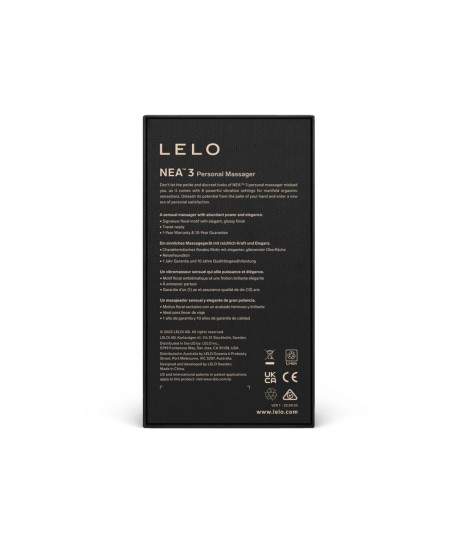 Sextoys, sexshop, loveshop, lingerie sexy : Sextoys luxe : Lelo Vibromasseur Nea 3 Deep