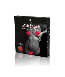 Sextoys, sexshop, loveshop, lingerie sexy : Accessoires Soirée Coquine : Lingerie a la fraise comestible