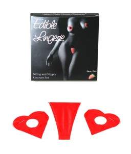 Sextoys, sexshop, loveshop, lingerie sexy : Accessoires Soirée Coquine : Lingerie a la fraise comestible