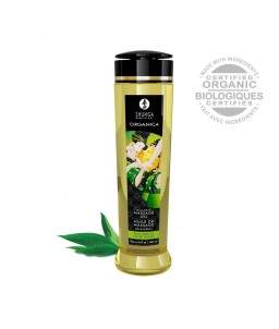 Sextoys, sexshop, loveshop, lingerie sexy : Huiles de Massage et bougies : Shunga Huile de Massage Organica - Thé vert 240 ml