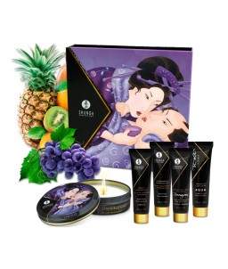 Sextoys, sexshop, loveshop, lingerie sexy : Coffret et Massage : Kit Shunga secret Geisha Fruits exotiques