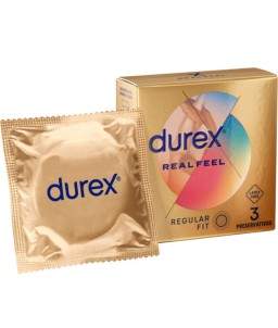 Sextoys, sexshop, loveshop, lingerie sexy : Préservatifs : Préservatifs durex Real feel x3