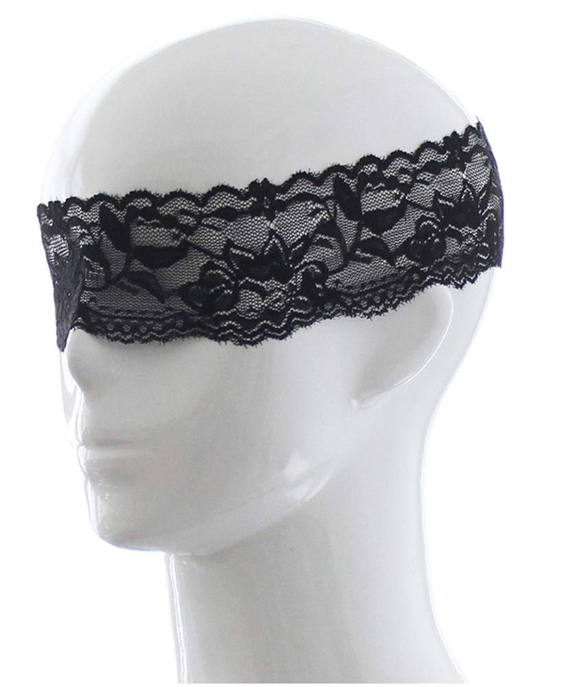 Sextoys, sexshop, loveshop, lingerie sexy : Accessoires Soirée Coquine : Masque bandeau noir sexy dentelle