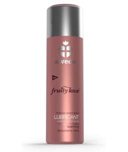 Sextoys, sexshop, loveshop, lingerie sexy : Lubrifiants : Lubrifiant Fruity Love Fraise Vin Pétillant - 50 ml