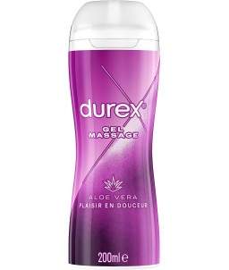 Sextoys, sexshop, loveshop, lingerie sexy : Huiles de Massage et bougies : Durex Play massage 2 en 1 Aloe vera