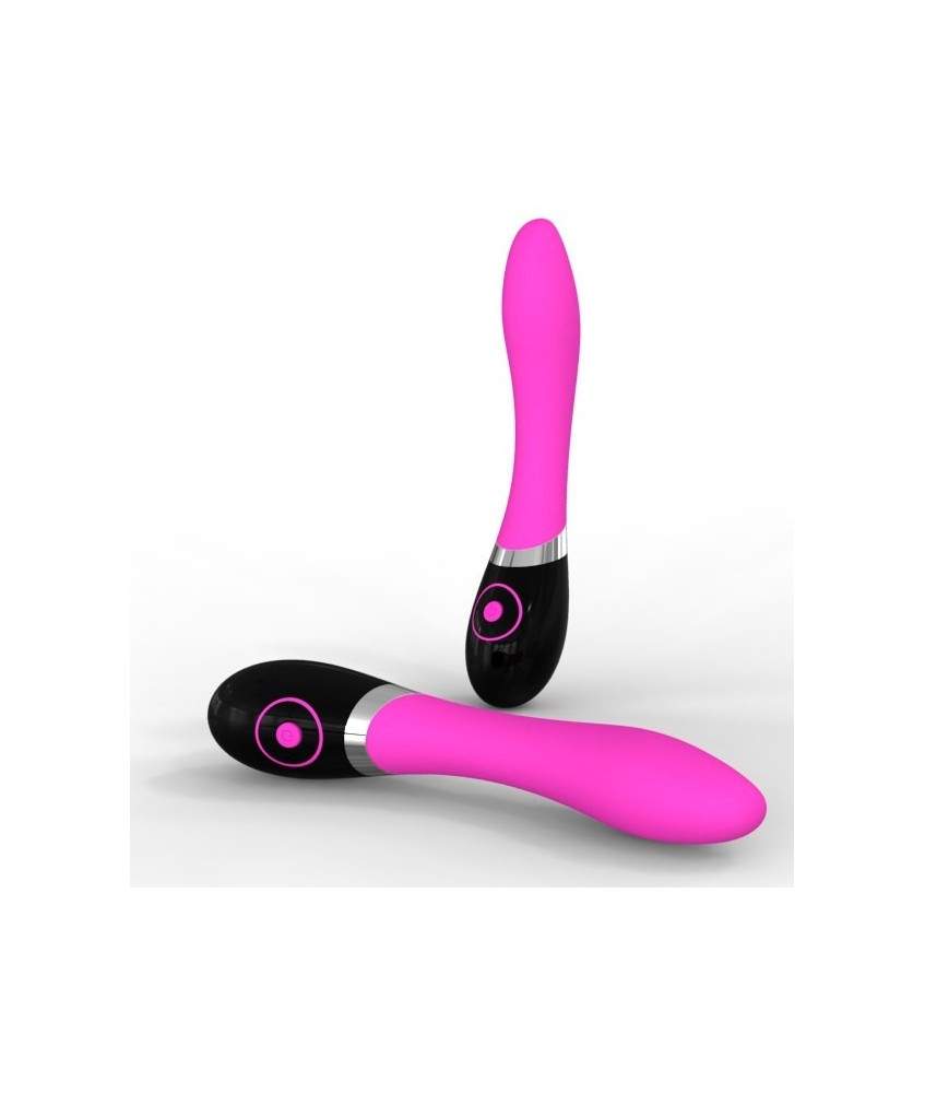 Sextoys, sexshop, loveshop, lingerie sexy : Vibromasseurs : Vibromasseur Lilith noir/fuchsia en silicone - 7 vitesses