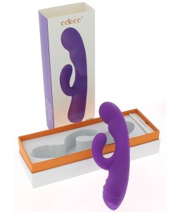 Sextoys, sexshop, loveshop, lingerie sexy : Vibromasseurs : Vibromasseur rechargeable Bertha pourpre - 22,5 cm