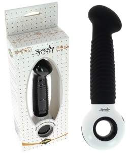 Sextoys, sexshop, loveshop, lingerie sexy : Vibro Point G : Vibromasseur O-Zone Spoody 5 en silicone + LED 7 vitesses noir