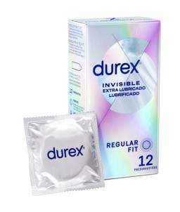 Sextoys, sexshop, loveshop, lingerie sexy : Préservatifs : Durex préservatif invisible extra lubrifié X12
