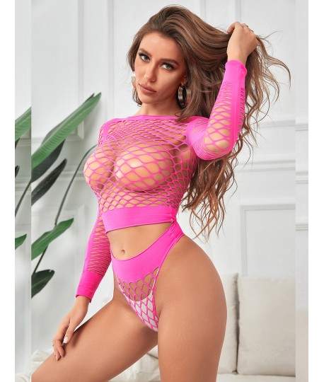 Sextoys, sexshop, loveshop, lingerie sexy : Ensemble lingerie sexy : Ensemble résille rose fluo sexy