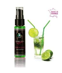 Sextoys, sexshop, loveshop, lingerie sexy : Lubrifiant à base de Silicone : Gel lubrifiant Silicone- Mojito 35ml- Voulez vous