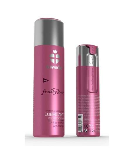 Sextoys, sexshop, loveshop, lingerie sexy : Lubrifiant à base d'eau : Lubrifiant Fruity Love Pamplemousse Rose et Mangue 50 ml