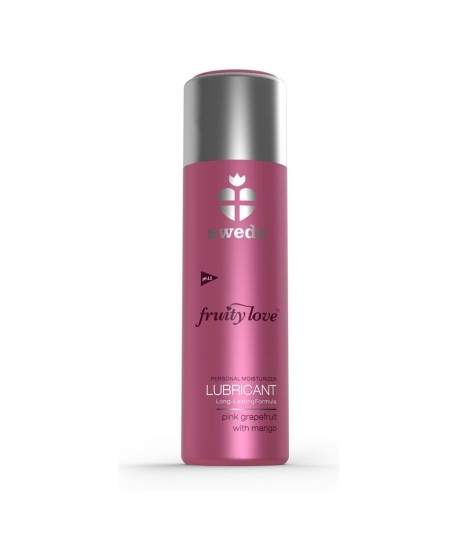 Sextoys, sexshop, loveshop, lingerie sexy : Lubrifiant à base d'eau : Lubrifiant Fruity Love Pamplemousse Rose et Mangue 100 ml
