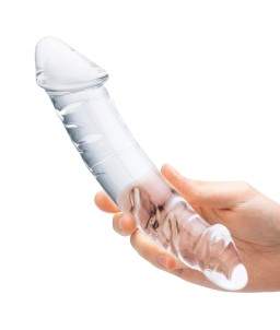 Sextoys, sexshop, loveshop, lingerie sexy : Gode en Verre : Gode Double en Verre Vaginal ou Anal transparent