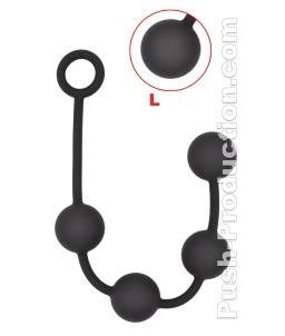 Sextoys, sexshop, loveshop, lingerie sexy : Chapelet anal : Push Monster Toys- Chapelet anal silicones L