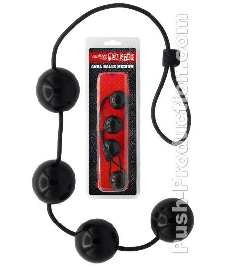 Sextoys, sexshop, loveshop, lingerie sexy : Chapelet anal : Monster Toys- Chapelet boules anal M