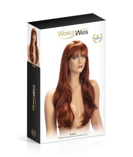 Sextoys, sexshop, loveshop, lingerie sexy : Perruque : Diane Perruque rousse cheveux long
