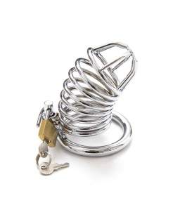 Sextoys, sexshop, loveshop, lingerie sexy : Cages de chasteté : Cage de chasteté acier 45mm BDSM