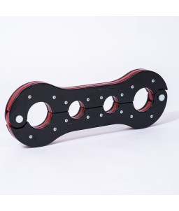Black and red wood...