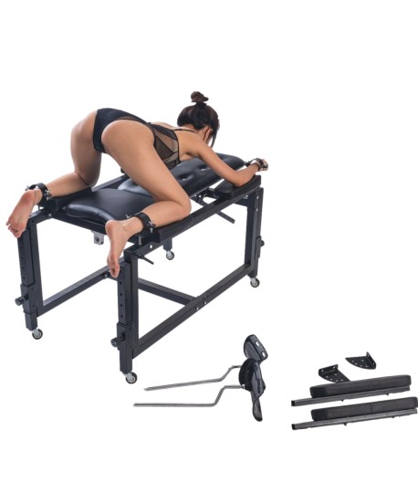Sextoys, sexshop, loveshop, lingerie sexy : Loveroom - Mobilier BDSM : Chaise de contraintes gynecologue noir - Loveroom - Mo...