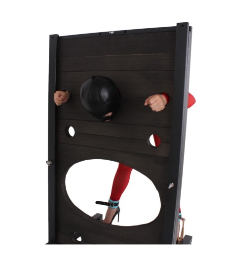 Sextoys, sexshop, loveshop, lingerie sexy : Loveroom - Mobilier BDSM : Contraintes multiples bois noir - Mobilier BDSM