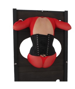 Sextoys, sexshop, loveshop, lingerie sexy : Loveroom - Mobilier BDSM : Contraintes multiples bois noir - Mobilier BDSM