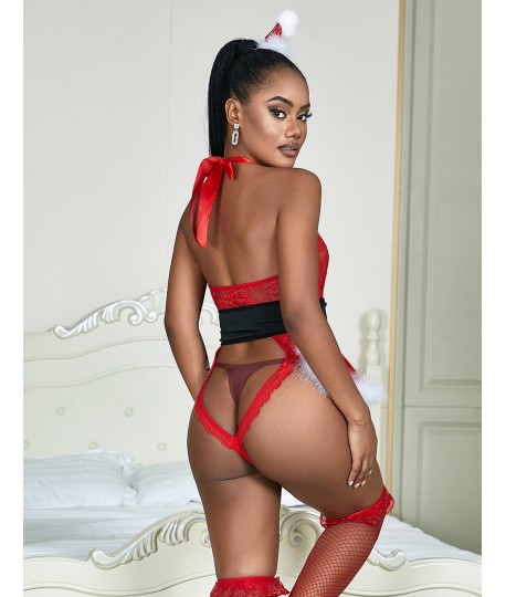 Sextoys, sexshop, loveshop, lingerie sexy : Lingerie sexy grande taille : Body sexy mère noël XL
