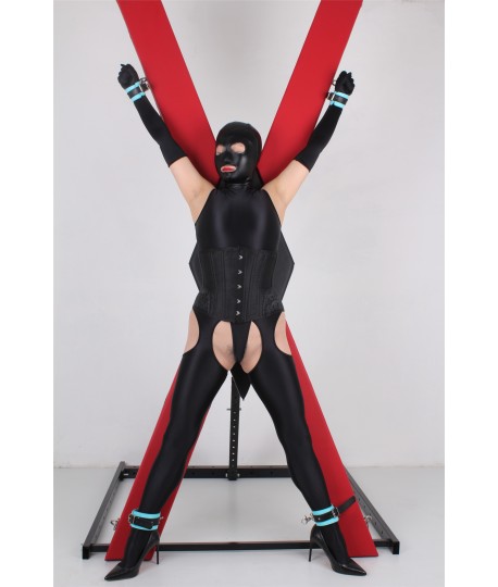 Sextoys, sexshop, loveshop, lingerie sexy : Loveroom - Mobilier BDSM : Croix de saint andrée avec socle - Loveroom - Mobilier...