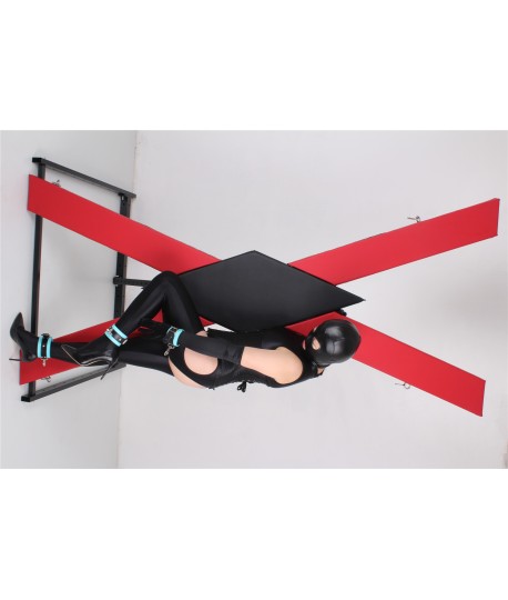Sextoys, sexshop, loveshop, lingerie sexy : Loveroom - Mobilier BDSM : Croix de saint andrée avec socle - Loveroom - Mobilier...