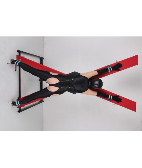 Sextoys, sexshop, loveshop, lingerie sexy : Loveroom - Mobilier BDSM : Croix de saint andrée avec socle - Loveroom - Mobilier...