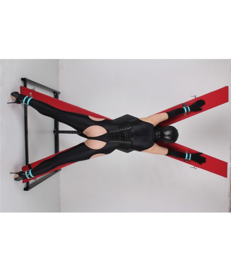 Sextoys, sexshop, loveshop, lingerie sexy : Loveroom - Mobilier BDSM : Croix de saint andrée avec socle - Loveroom - Mobilier...