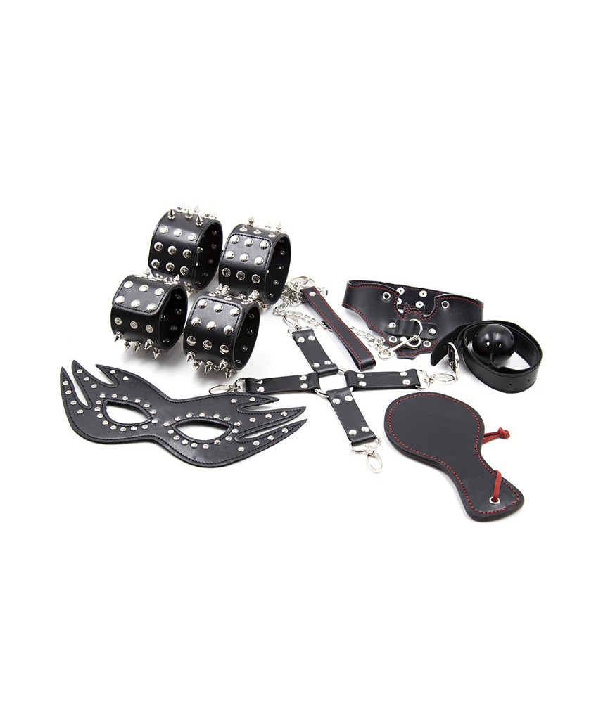 ❤ boutique BDSM - Pack Accessoires SM cloutés - boutique BDSM Fetish