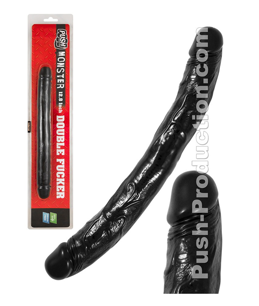 Sextoys, sexshop, loveshop, lingerie sexy : Gode Double - Double dong : Push- Double Godemichet Black