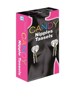 Sextoys, sexshop, loveshop, lingerie sexy : Accessoires Soirée Coquine : Cache tétons Bonbon Candy Nipple Tassels