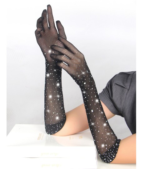 Sextoys, sexshop, loveshop, lingerie sexy : gants sexy : Sexy Gant résille et strass S/M