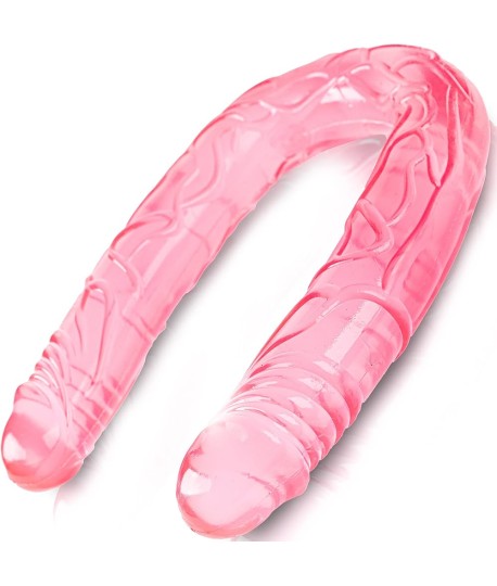 Sextoys, sexshop, loveshop, lingerie sexy : Gode Double - Double dong : Double gode rose 30cm
