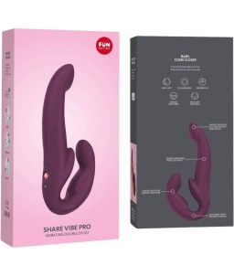 Sextoys, sexshop, loveshop, lingerie sexy : Sextoys luxe : Fun Factory - Godemichet vibe pro Double vibrateur violet